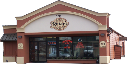 Ritter's Cleaners storefront at 403 South Main Street, North Syracuse